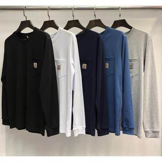 CARHARTT  long-sleeved t-shirt pure cotton Korean version loose wild ins tide pocket bottoming tide brand