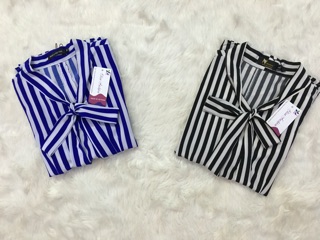 Sơ mi kẻ buộc nơ sale