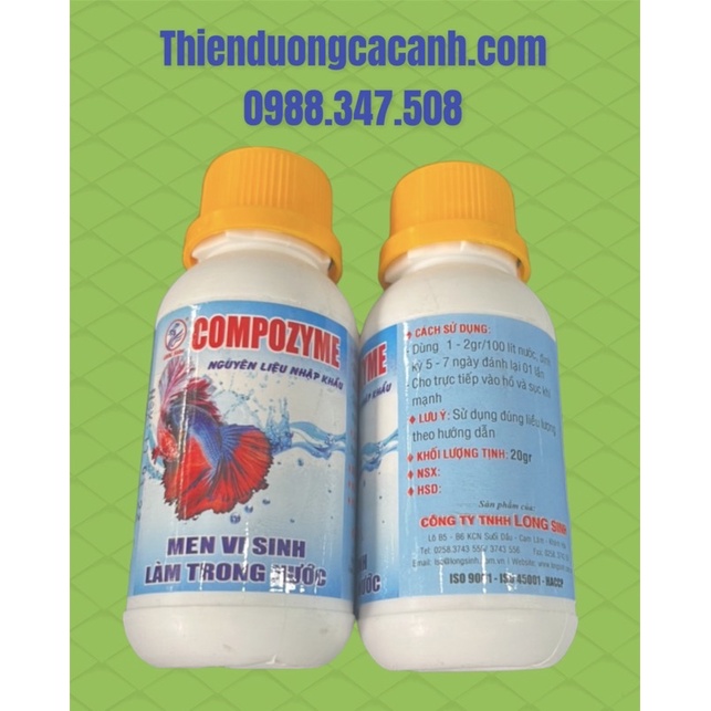 Men Vi Sinh Compozyme Cho Bể Cá - Hồ Cá Thuỷ Sinh - Hủ 20g