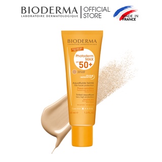 Bộ đôi kem chống nắng cho mọi loại da Bioderma Photoderm MAX Aquafluide SPF 50+ 40ml và tẩy trang Sensibio H2O 100ml