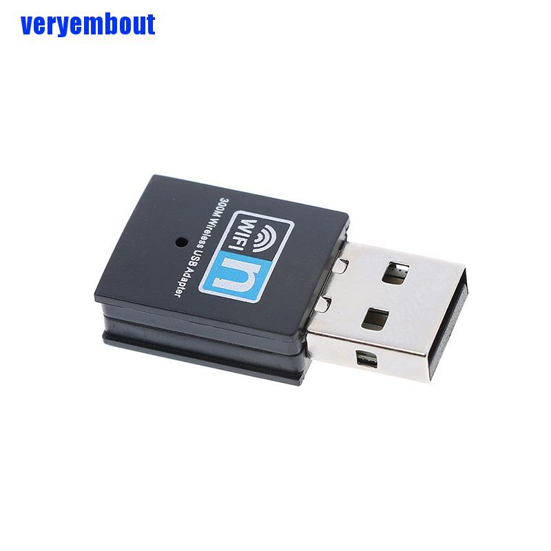 Usb Wifi 300Mbps Wlan Adapter 802.11 b / g / n Mạng LAN