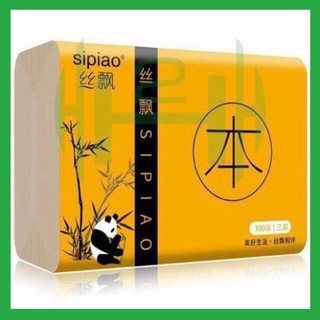 Giấy ăn Sipiao khăn giấy gấu trúc giấy ăn nội địa loại 1 ( 1túi 300 tờ)