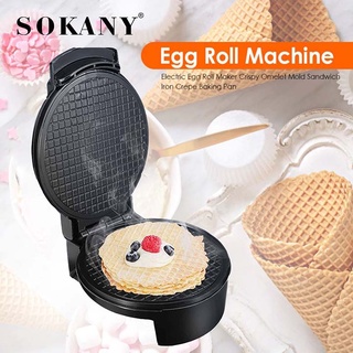Máy làm bánh ốc quế sokany 1000W