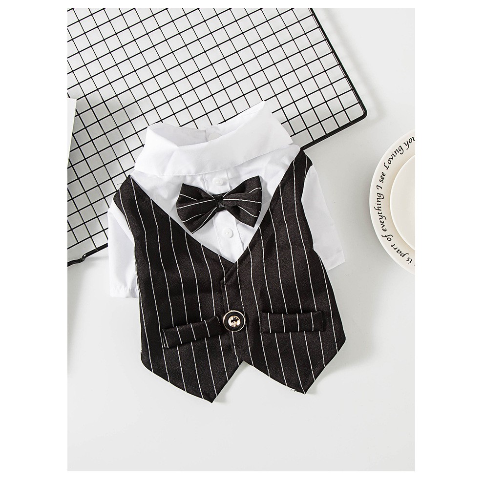(Ảnh thật)  QUẦN ÁO CHÓ MÈO - ÁO VEST GILE SANG CHẢNH CHO THÚ CƯNG