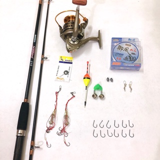 Combo bộ cần shimano 2 khúc và máy lc - bộ cần máy 2 khúc đặc câu cá siêu bạo lực