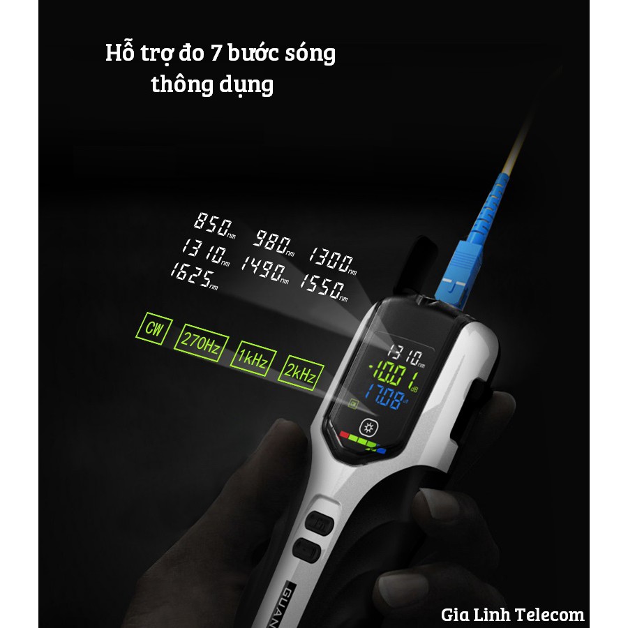 Máy đo công suất quang mini pin sạc G770 - Model New 2020