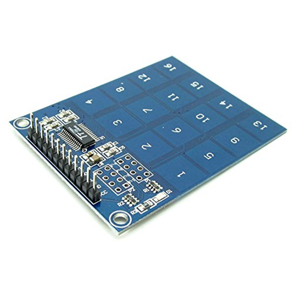 Bảng Mạch Cảm Biến Tự Làm 16 Phím 16 Kênh Ttp229 Cho Arduino