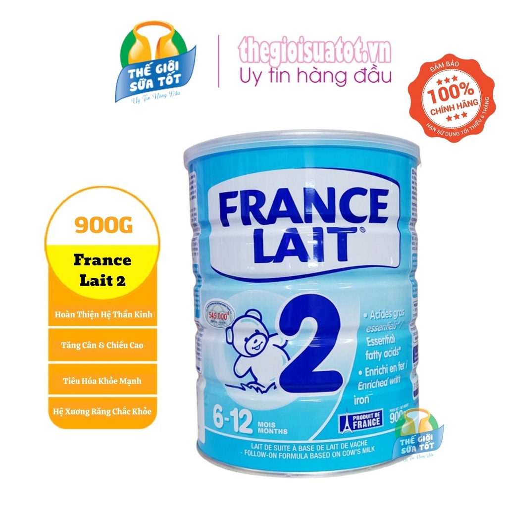 Sữa bột France Lait 2 KL - 900g