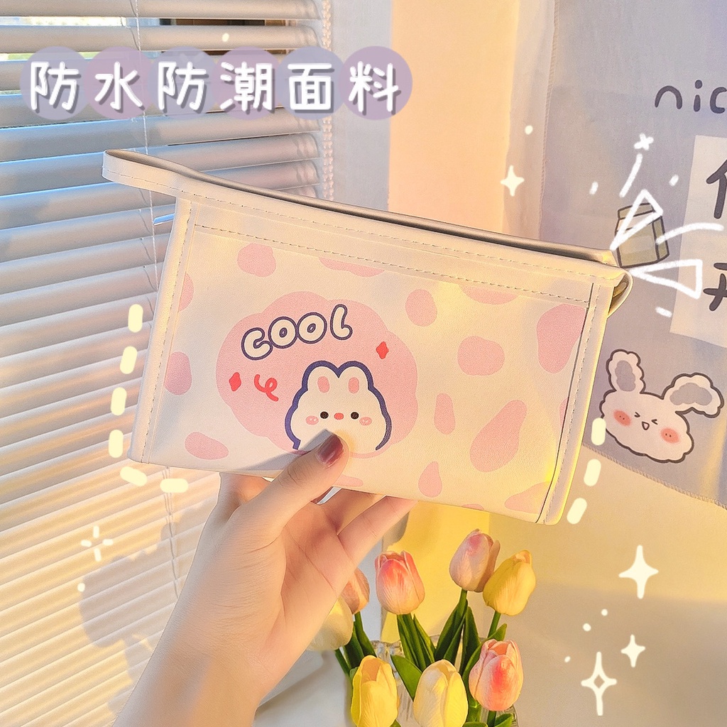 Bóp Viết Da pu In Hình Gấu Hoạt Hình Sáng Tạo Phong Cách Nhật Bản Cho Nữ