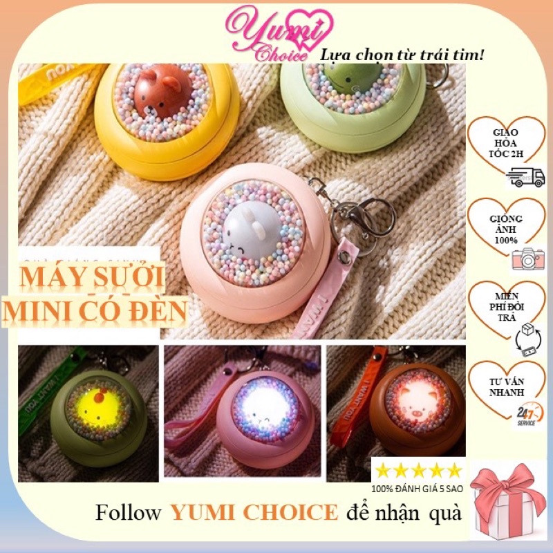 Máy sưởi ấm mini cầm tay Có Đèn /FREESHIP/ Máy sưởi bỏ túi sưởi ấm cho bé chườm nóng giảm đau bụng kinh, giữ ấm tay chân