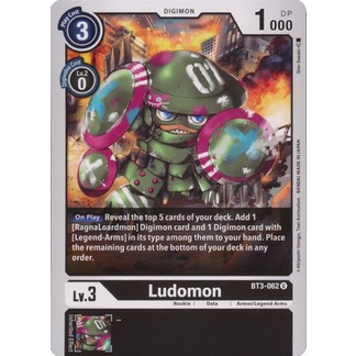 Thẻ bài Digimon - TCG - Ludomon / BT3-062'