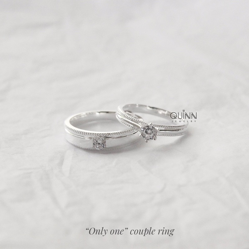 Nhẫn đôi Only One, Nhẫn đôi bạc 925, nhẫn couple