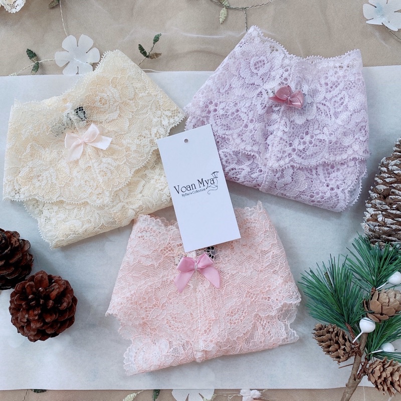 Áo ngực có mút vừa có gọng BST candy sweet màu hồng ngọt ngào Voan Mya