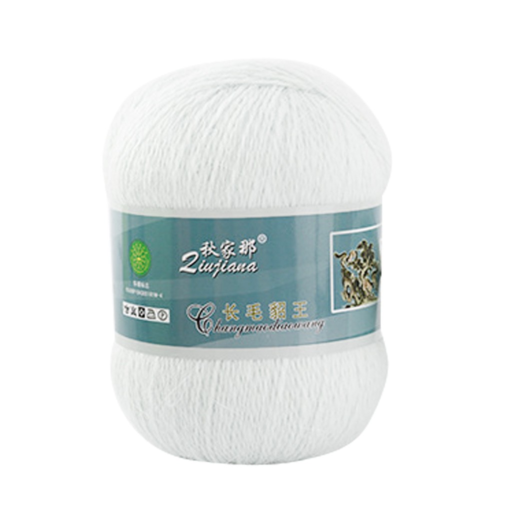 2pcs Long Plush Knitting Yarn Anti-pilling Hat Cardigan Scarf Hand-Knitting Thread Cord