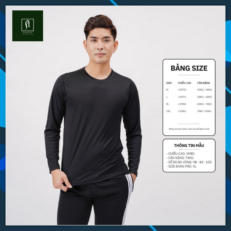 Áo Giữ Nhiệt Nam thể thao Chất thun đẹp dài tay cao cấp NOMINA AT28 | BigBuy360 - bigbuy360.vn