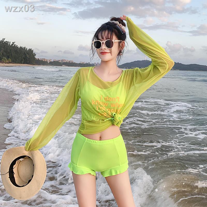 Áo tắm nữ ba mảnh che bụng nhìn gầy và bảo thủ ngực nhỏ kiểu dáng thơm Hàn Quốc | BigBuy360 - bigbuy360.vn