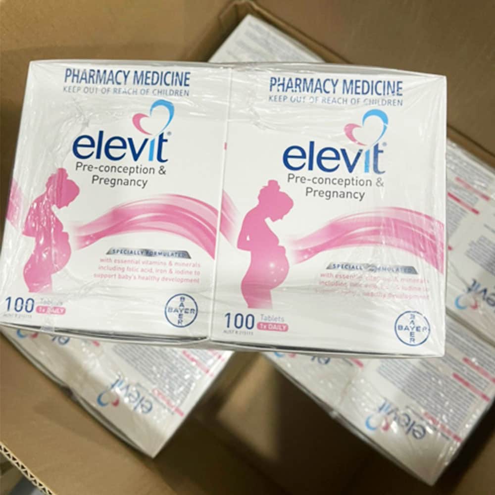 [Mẫu Mới] Vitamin Elevit tổng hợp cho mẹ bầu 100v của Úc