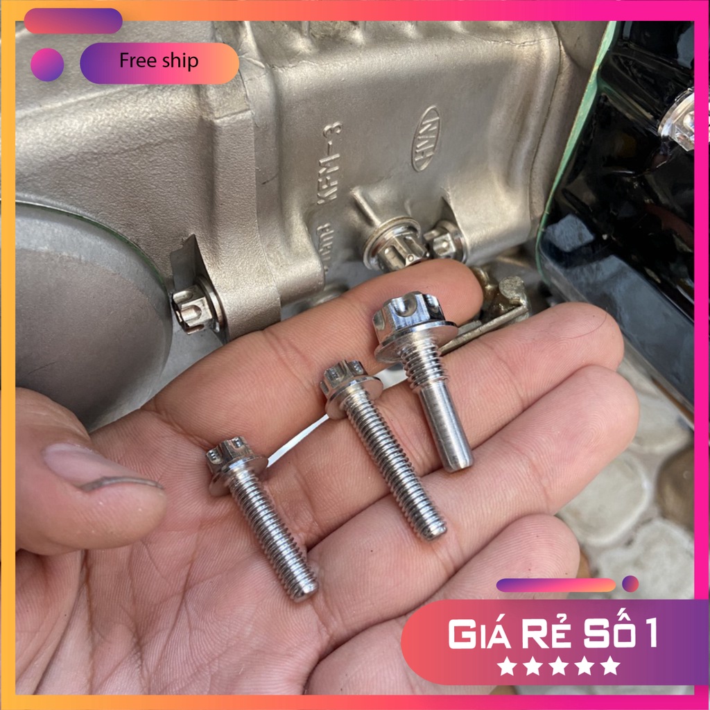 HCM  Bộ 3 ốc Salaya thái gồm 2 ốc chân lòng, 1 ốc bánh lòng cho xe WAVE, DREAM, SUPER DREAM ĐỒ CHƠI XE MÁY GIÁ SỈ