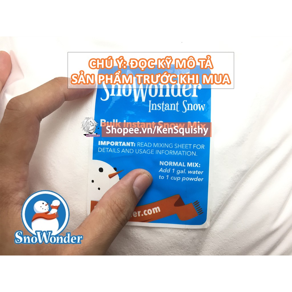 Tuyết Nhân Tạo Snowonder 50Gram Hàng Nhập Khẩu Mỹ Chính Hãng Nguyên Liệu Làm Slime Mây