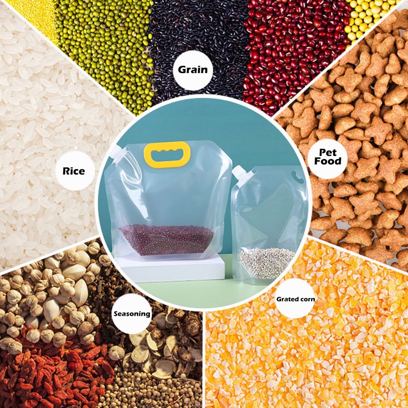 Túi Đựng Gạo 0.5-10kg Trong Suốt Chống Ẩm Chống Côn Trùng Tiện Dụng