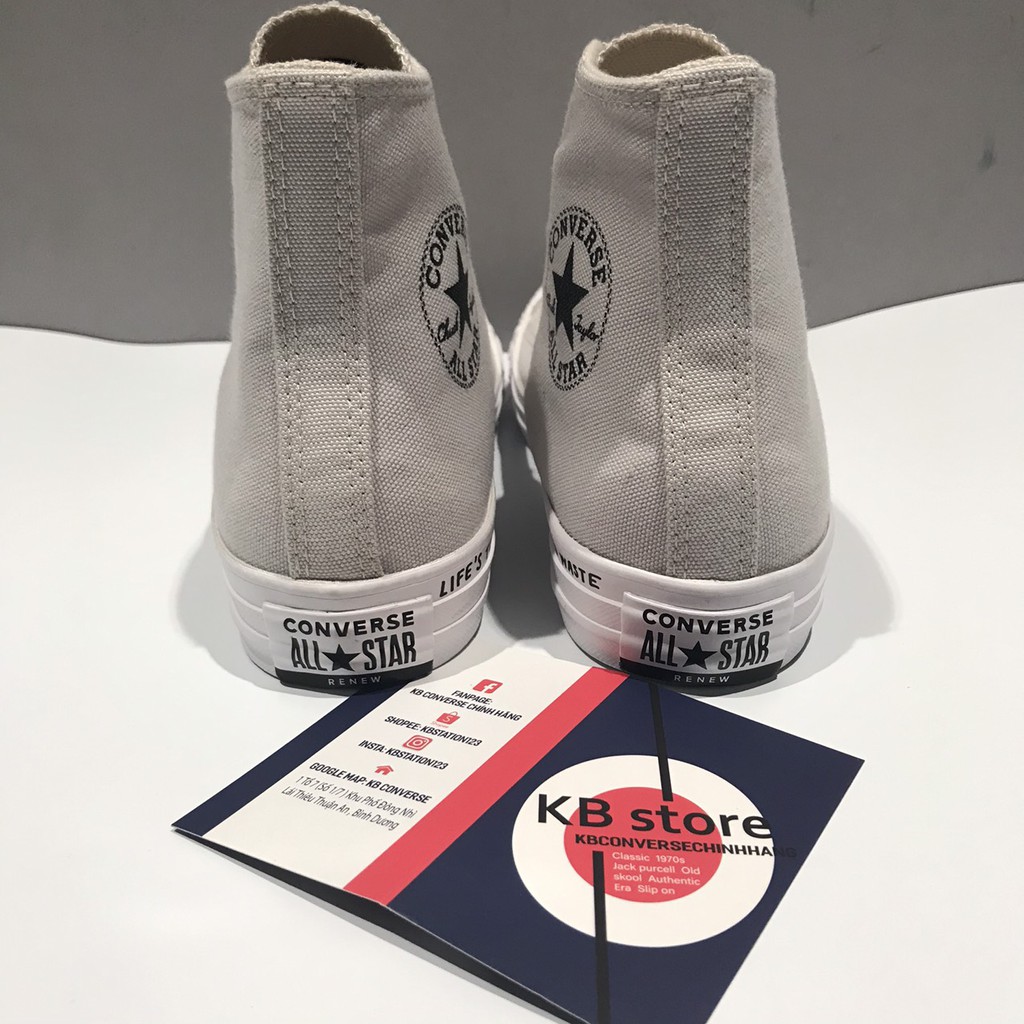 Giày Converse Classic Renew Trắng cổ cao