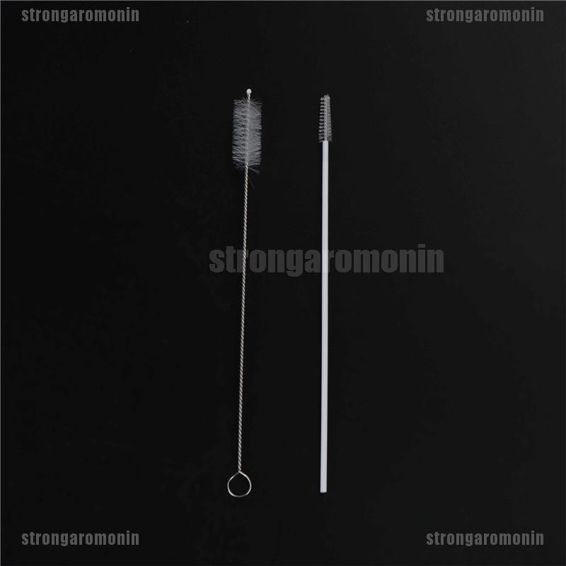 Set 3 ống hút uống nước chất liệu thủy tinh trong suốt có cọ làm sạch tiện dụng