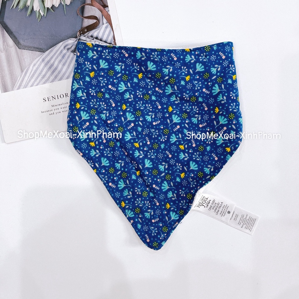 Yếm cổ tam giác hiệu Carter dày dặn cho bé 1 size 0-2 tuổi