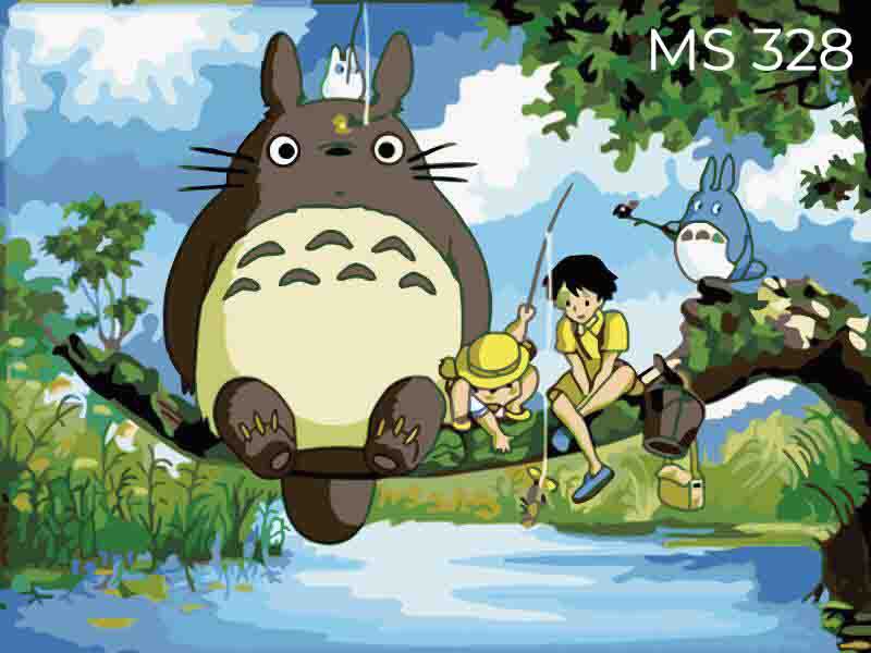 [CÓ SẴN] Tranh Tô Màu Theo Số Licopen - Tranh Totoro - MS328