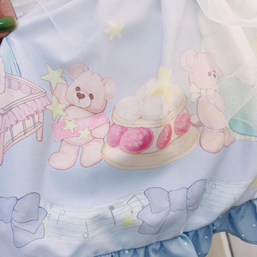 Đầm Công Chúa Lolita Phong Cách Phương Tây Thời Trang Xuân Hè Cho Bé Gái