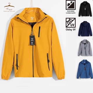 Áo khoác gió nam 2 lớp chất vải cao cấp tráng bạc, chống nước thiết kế chuẩn Form, áo khoác dù đi phượt chống nắng