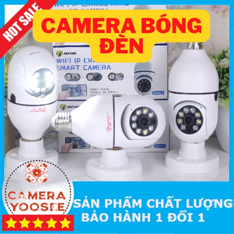 Camera Yoosee IP Wifi Yoosee 8 Led Xoay 360 Độ 2.0Mp - 1080P - Xài Đui Bóng Đèn dòng 220V