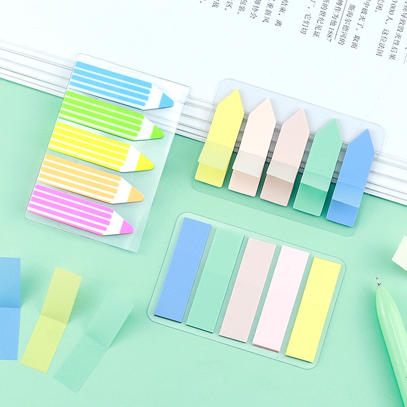 100 giấy dán ghi chú nhiều màu sắc phân loại tiện lợi