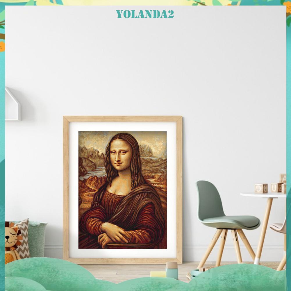 Bộ tranh thêu chữ thập hình Mona Lisa 11CT toàn bộ