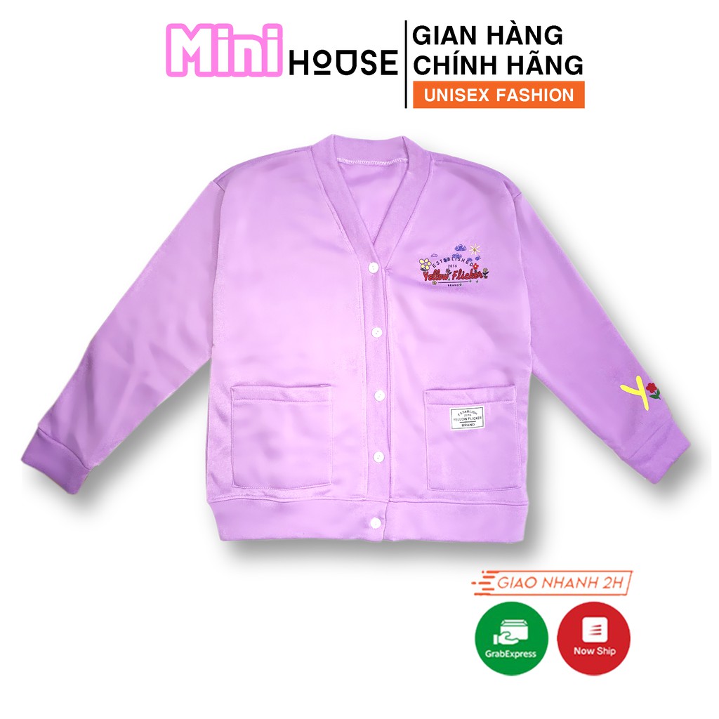 Áo khoác cardigan nữ ZAMAC dáng bomber Yellow Flicker phong cách Ulzzang Unisex - ZA0012 | BigBuy360 - bigbuy360.vn