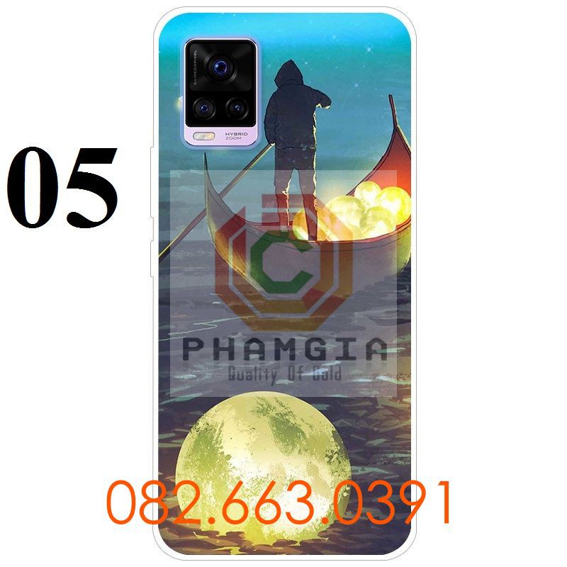 Ốp lưng Vivo V20 dẻo in hình vũ trụ đẹp