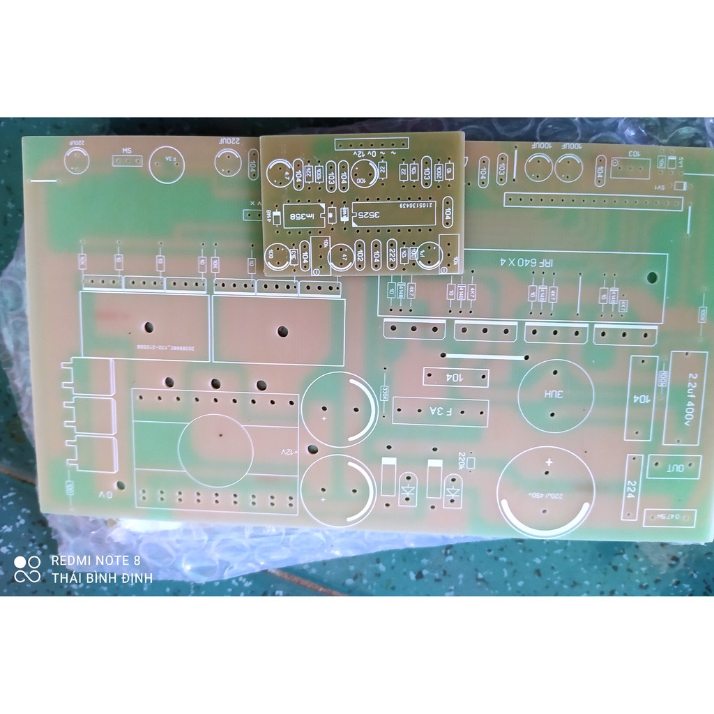 PCB - BO MẠCH INVERTER SÓNG SINE 12VDC LÊN 220VAC SIN CHUẨN 50Hz