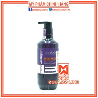 Dầu gội dầu xả phục hồi ngăn rụng tóc lusstaly vitamin e 500ml - chính hãng