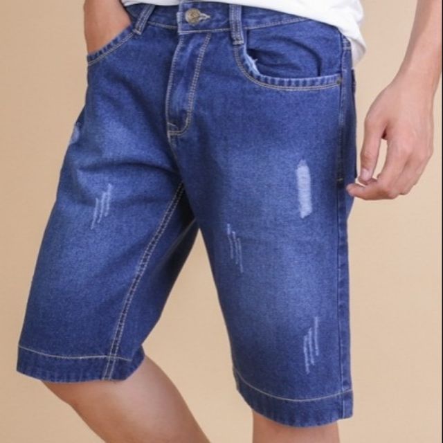 Quần Jean lửng nam -Xanh dương | BigBuy360 - bigbuy360.vn