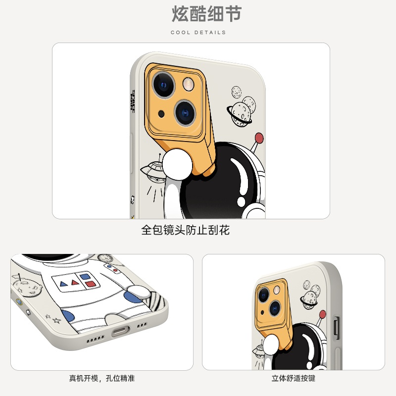 Ốp Điện Thoại TPU Mềm Chống Sốc Hình Phi Hành Gia Cho iPhone 13 13 ProMax12 12 Pro Max 11 11Pro Max 7 8 7plus 8plus x xs xr xsmax vỏ mềm chống rơi