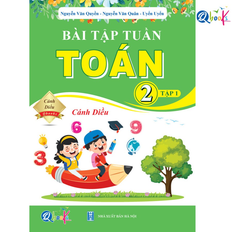 Sách - Bài Tập Tuần Toán Lớp 2 - Cánh Diều - Tập 1 (1 cuốn)