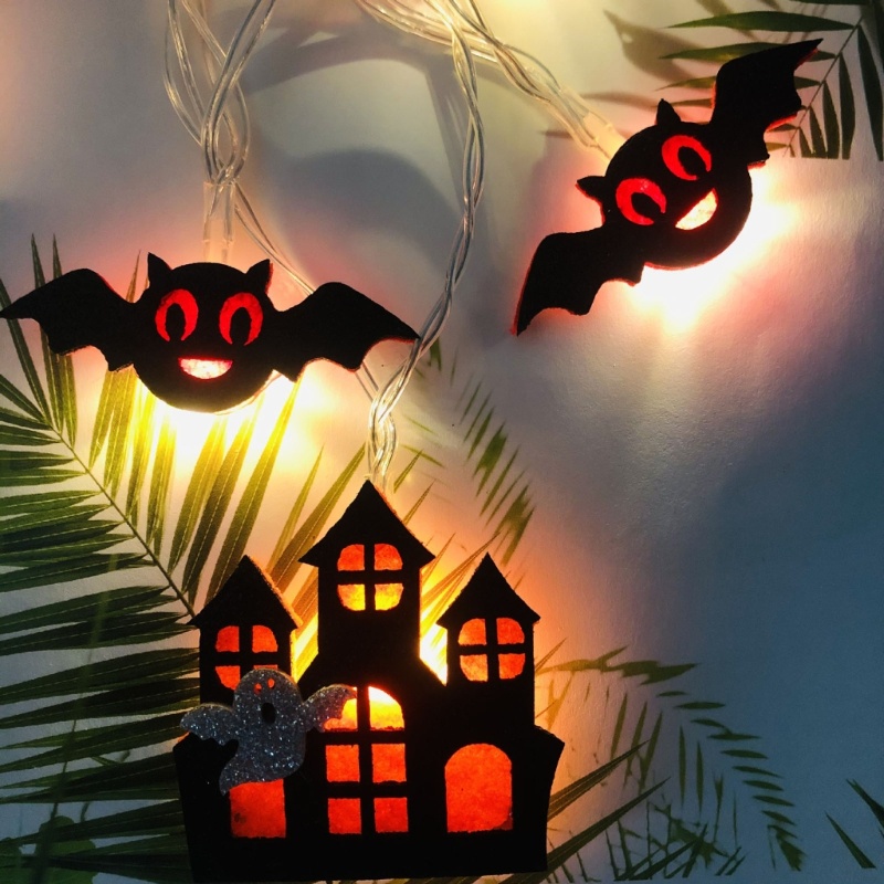 Dây Đèn Led 20 Bóng 9.8ft 5.4ft 10 Bóng Trang Trí Halloween