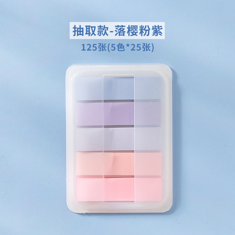 Set 125 Giấy Ghi Chú Trong Suốt Có Thể Tháo Rời Tiện Dụng