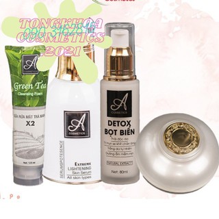 [chính hãng 100%] Bộ Sữa rửa mặt +Bọt biển + Serum và Kem face Pháp