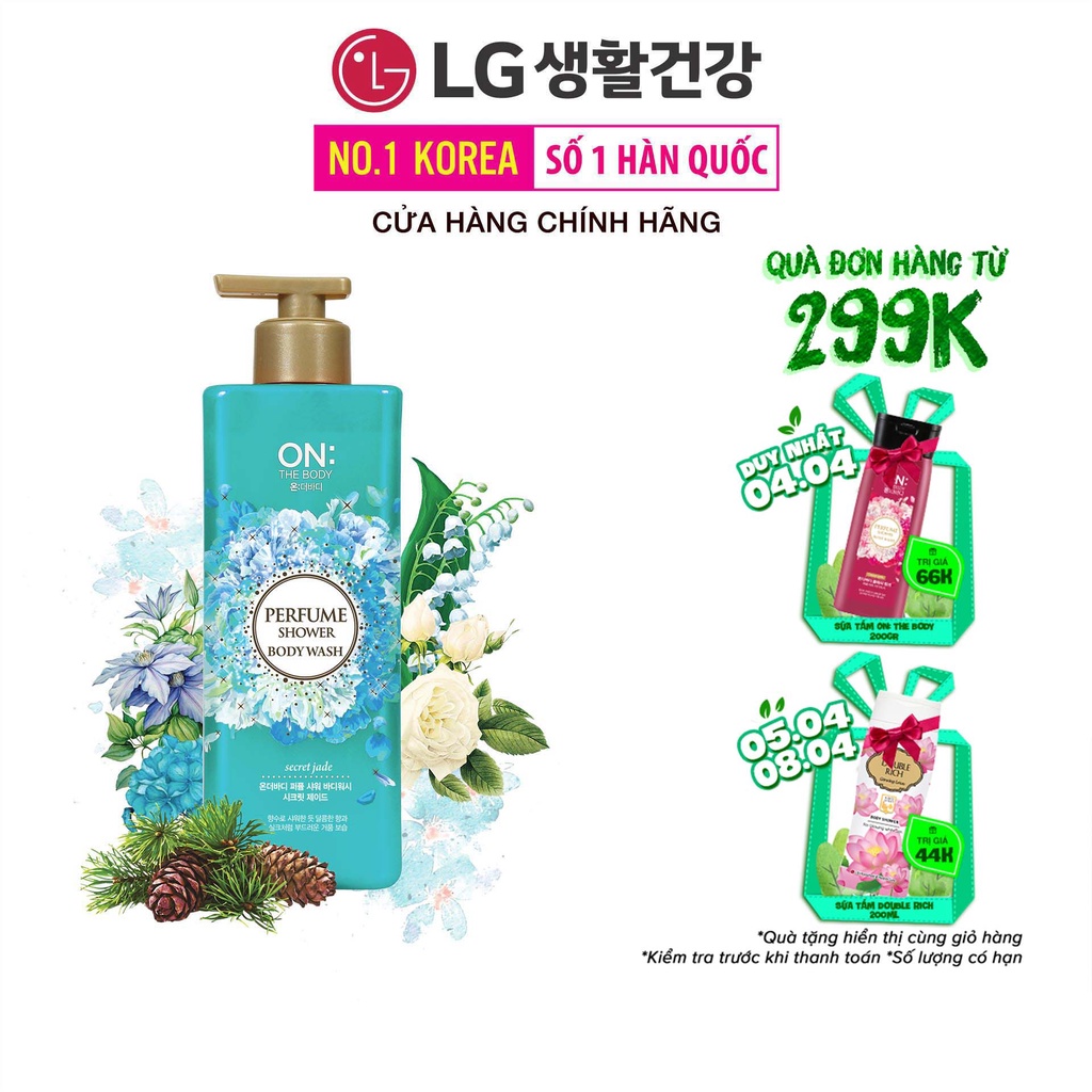 Sữa tắm dưỡng ẩm hương nước hoa On: The Body Perfume Secret Jade 500g