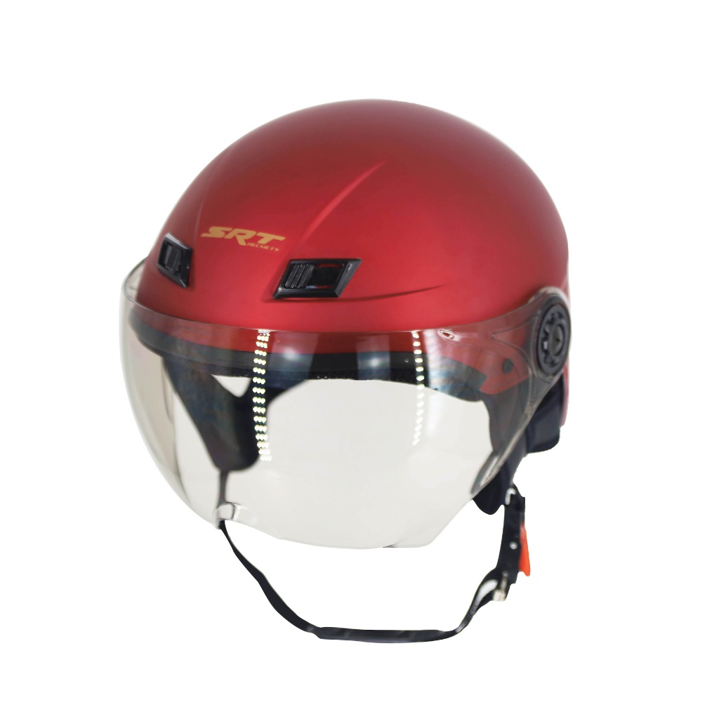 Mũ bảo hiểm 1/2 có kính SRT tem A30 cao cấp - Chính hãng SRT, chống va đập