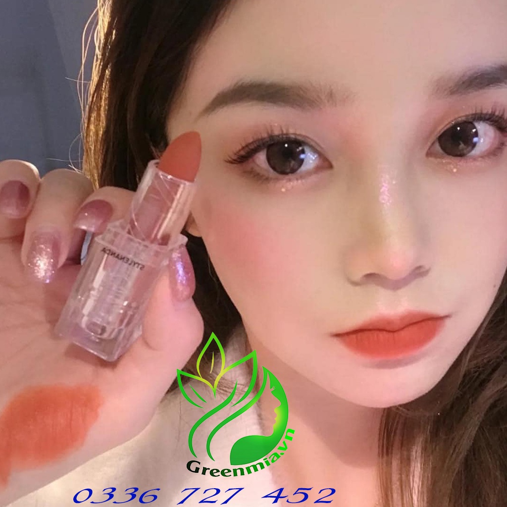 Son 3CE Soft Matte Lipstick Warming Wear Thỏi Lì Màu Cam Cháy Thiết Kế Trong Suốt Bền Màu CHÍNH HÃNG CHECK HIDDEN TAG
