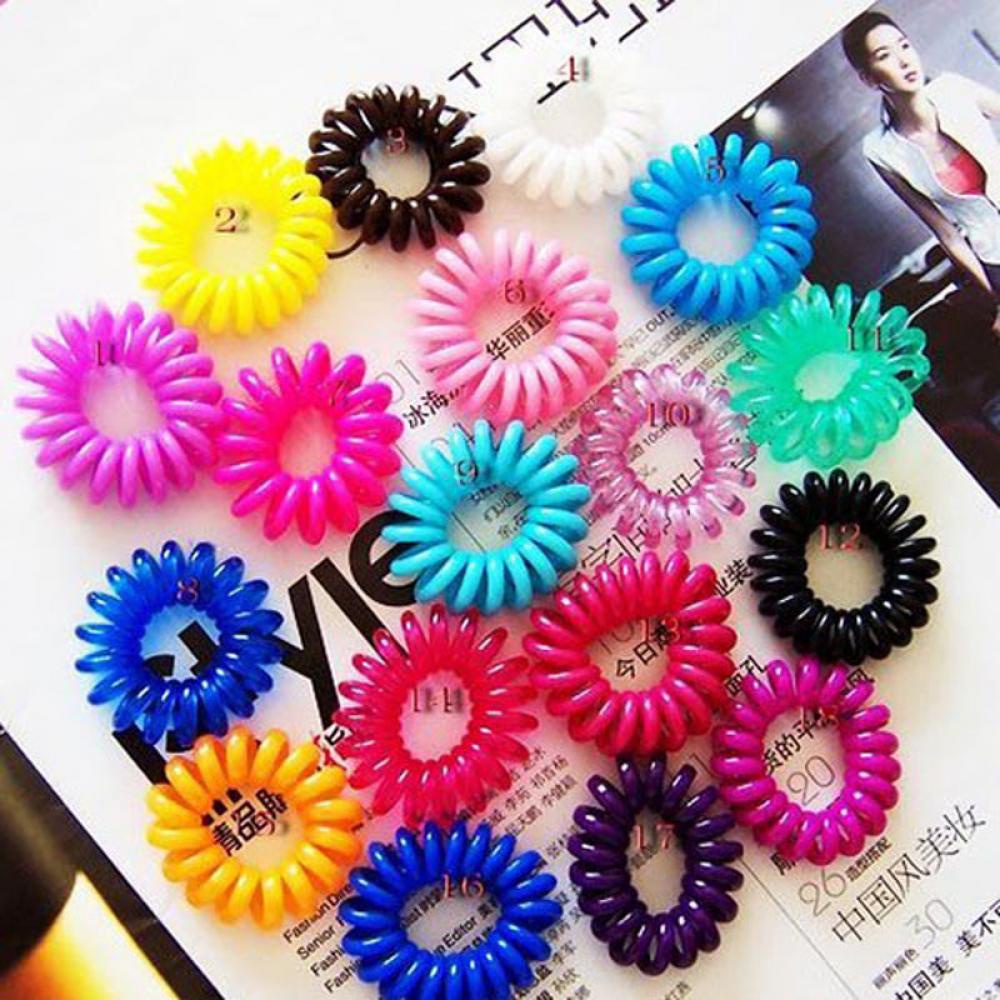 SUSANS 10PCS Colorful Hair Band Ponytail Holder Hair Rope Elastic Rubber Fashion Girl