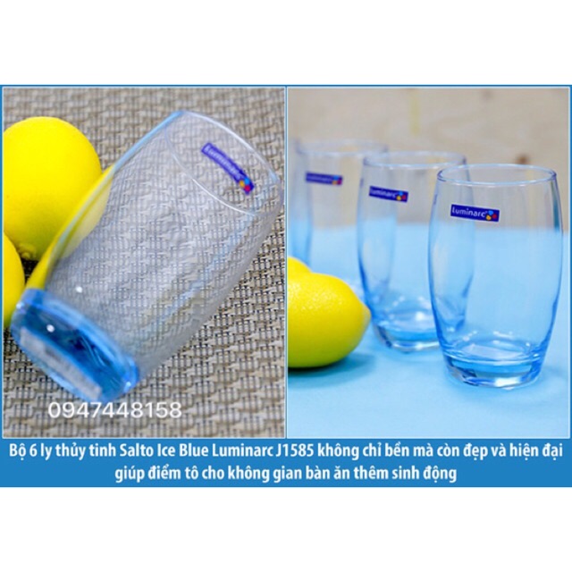Bộ 6 ly thuỷ tinh cao Luminarc 350ml