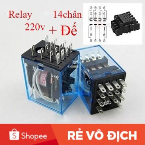 Rơ le Kiếng Omron 8 chân 14 chân - Relay Kính - Rơle trung gian