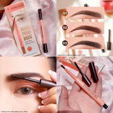 Chì kẻ lông mày 2 đầu Sivanna Colors Peach Eyebrow - Thái Lan #1 nâu sáng